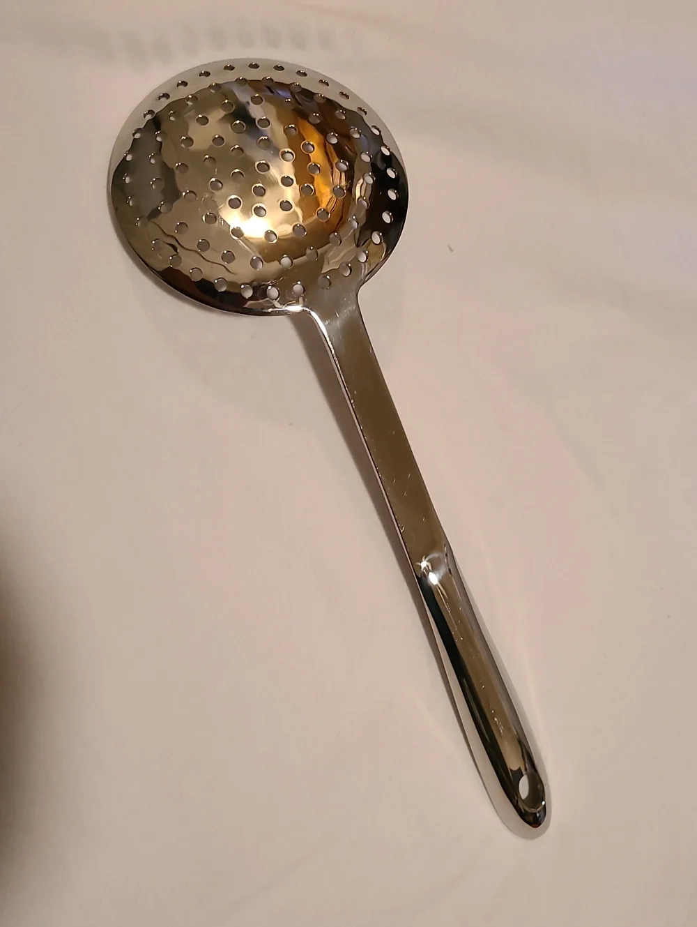 All-Clad Stainless Steel Skimmer 13-inch For Straining Stocks Soup Liquid